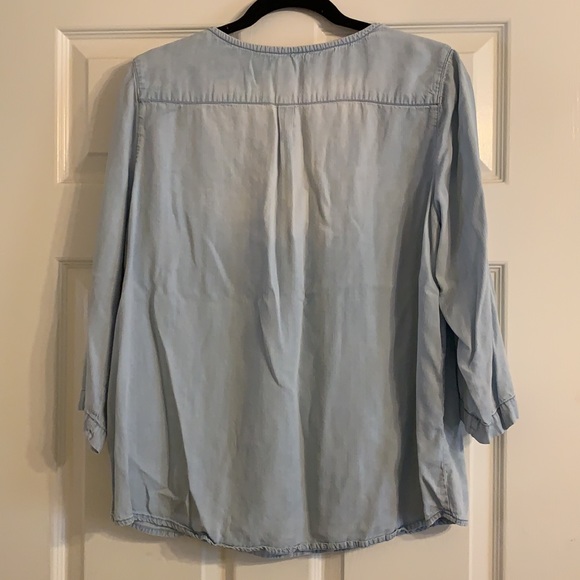 Taylor & Sage 3/4 Sleeve Denim Shirt - Picture 7 of 7